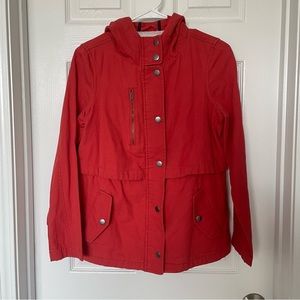 Hinge Designed in Seattle 100% Cotton Orange Coat Size XS